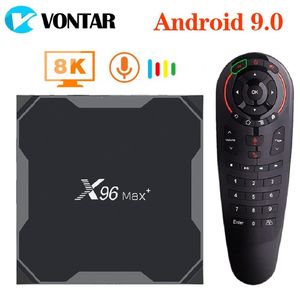 Décodeur X96 MAX Plus 4 Go 64 Go 32 Go Smart TV Box Android 9.0 Amlogic S905X3 Quad Core Wifi 4K TVBOX X96Max TV décodeur 2 Go 16 Go 230831