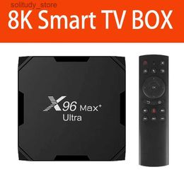 Décodeur X96 MAX Plus TV box Android 11 2023 Amlogic S905X4 quad core 4K TVBOX AV1 double WIFI USB3.0 intelligent haute définition 8K lecteur multimédia décodeur Q240330