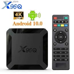 Décodeur X96Q 2GB 16GB Android 10.0 TV Box Allwinner H313 Quad Core 4K 2.4G Wifi Google Player Youtube X96 1GB 8GB décodeur Q240330