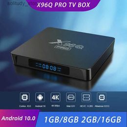 Décodeur X96Q PRO TV Android 10.0 Allwinner H313 2GB 16GB/1GB 8GB 2.4G WiFi 4K HD lecteur multimédia intelligent Q240402