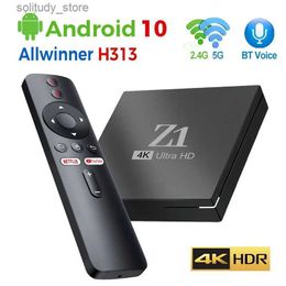 Set Top Box Z1 Intelligente ATV Allwinner H313 Android 10 TV Cassette Ap BT5.0 Dual WiFi 100 Lan 8K 4K Videobediening 3D Set-top Q240402