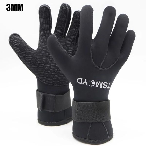 set TSMCYD 3MM Néoprène Femmes Hommes Gants De Combinaison Équipement De Plongée Chasse Sous-Marine Plongée Libre Vêtements De PêcheGant Antidérapant Résistant M XXL