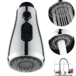 Establecer la cabeza universal del grifo de la cocina con boquilla de ducha boquilla de ducha bañera del lavabo del baño accesorios de reemplazo de la cabeza de plata negra