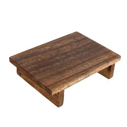 Set Vintage Wood Step Stool Mini Get Anti Slip slaapkamer badkamer woonkamer keuken voor volwassenen kinderen pauxownia houten hoge dichtheid