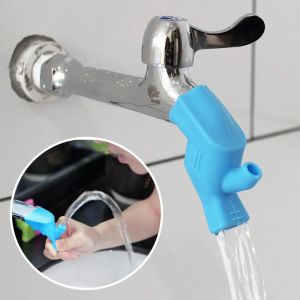 Set Water Tap Extension Swivel Saving Tap Kinderen Wasapparaat Hoge elastische gootsteen keuken badkamer accessoires kraan extender