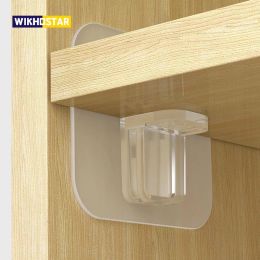 Zet Wikhostar 4/10 stks Lijmplank Ondersteuning Pinnen Kast Kast Plank Support Clips Wandhanger voor keukenbadkameraccessoires