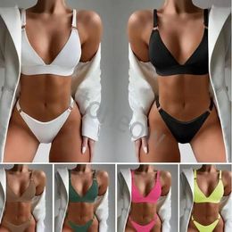 Set FUBLERO DESIGNILLADOR DE TIPO BIKINIS MUJER BIKINI BIKINI CON CARTAS SWIMSUITS CRISTAL Summer Sumwear