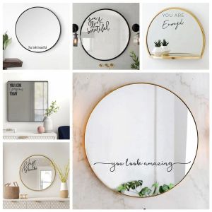 Set You Look Awards Amazing Mirror Decal Vinyl Decal Salle Bathroom Decor Dow Decal Decal Wall Sticker Art Home Decoration Accessoires