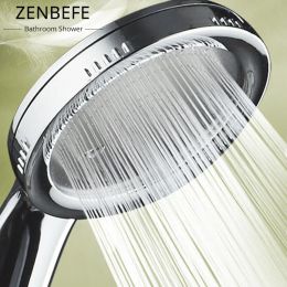 Régler la tête de douche Zenbefe 1PC Buzzle pressurisé ABS ABS ASSEAUX ACCESSOIRES DE SALLE PRESSION PRESSION ACHERINE POUVELLAGE CHROME COMME