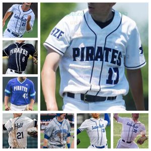 Seton Hall College Baseball Jersey Tous Cousu Hommes Femmes Maillots Cole Zak Cole Hansen Jayson Torres Frankie Scrivanic Gabe Cavazzoni Aiden Robbins Nick Ferri