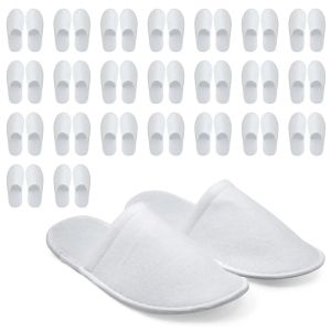 Sets 10024Pairs Wegwerppantoffels Hotelslippers Bruiloftslippers Gastenfeest Thuis Schoenen Draagbare opvouwbare antislip spa-slippers