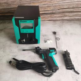 Stelt 110V/220V Pro'Skit SS331H ESD LCD LCD Digitale elektrische desolding -pomp BGA Desolding Sucuum Solder Sucker Gun 90W Gordijn