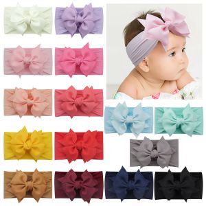 Ensemble 12/15/20PICES 6INCH Soft Elastic Nylon Bandbands Hair Bows Bandbands Bandons de cheveux pour bébé pour bébé