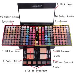 Sets 180 colores Sala de ojos multicolor Long Dure Waterproop Mage Kit Kit Glitter Matte Soft Shatadw Palette Makeup Women