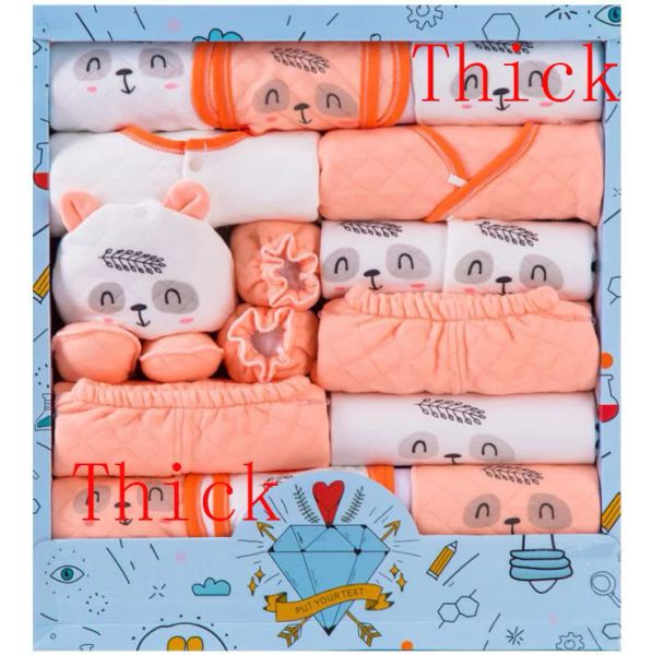 Sets 18pcs / set des vêtements de vêtements nouveau-nés Suisses 06m de vêtements pour bébés ensembles garçons filles Cotton Baby Shower Gift Set Clots Born