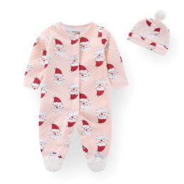 Ensemble 2/3 pièces épaississant des vêtements de garçon bébé fille de nouveau-né les ensembles de Noël en coton BOSPER