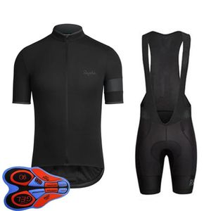 Ensembles 2021 Été Respirant RAPHA Team Ropa Ciclismo Maillot de cyclisme Ensemble Hommes À Manches Courtes Tenues De Vélo Vêtements De Course Sur Route En Plein Air Bic