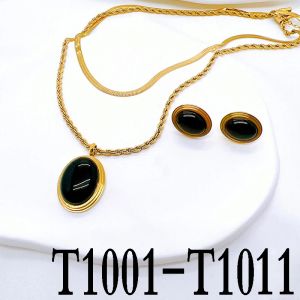 Sets 2023 Classic Fashion Cute Necklace Earring sieraden Set voor het verjaardagscadeau Souvenir T1001T1011 van de vriendin