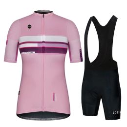 Ensembles 2023 Ensemble de cyclisme Kbora Femmes Cycling Fashion Jersey Sleeve Bicycle de vélo de vélo de vélo de vélo MTB Wear Maillot Ciclismo