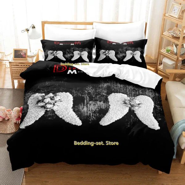 Ensembles 2023 Ensemble de literie Mori Mori Single Twin Full Queen King Size Set Adult Kid Bedroom Duvetcover Set 3d Anime Bed Sett