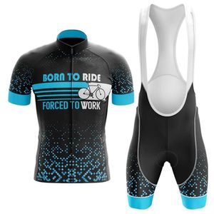 Sets 2024 Born to Ride Wielershirt Set Zomer Mountainbikekleding Pro Fiets Jersey Sportkleding Pak Maillot Ropa Ciclism