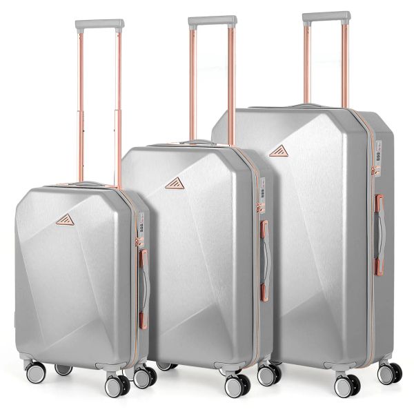 Sets 3 pièces Setcase Set Abs Abs Hardside Travel Luggage avec Spinner TSA pour Business Business Trip ABS Travel Luggage Set