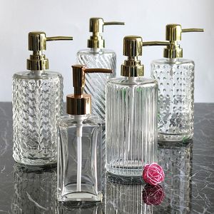 Sets 400 ml Pushtype Doseerfles Glas Handdesinfecterend Shampoo Douchegel Badkamer Push Fles Zeep Lotion Fles