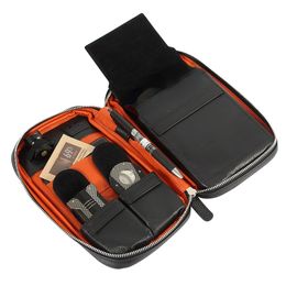 Sets Accessorizes Lederen Cigar Case Travel Business Outdoor Sigar Humidor Box draagbare Humidor Bag Cigar Box Fit 5 Sigaren