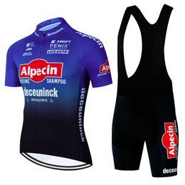 Conjunto de Jersey ALPECIN para hombre, Ropa de Ciclismo, camisetas de bicicleta de carretera, traje de bicicleta, pantalones cortos con pechera, Ropa de Ciclismo de montaña, Maillot 2023 Z230130