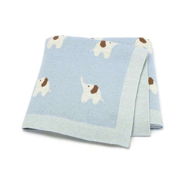 Ensembles Baby Counder Cotton Tricoted New-Born Pousquette Swaddle Super Soft Cover 90 * 70 cm Plaid Beld Girl Boy Litting Quilt Elephants mignons