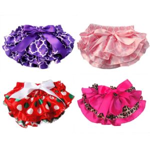 Conjuntos Baby Ruffle Rope Rear Brass de moda de satén para niñas Briefs Pettiskirt Wholesale Kids envío gratis