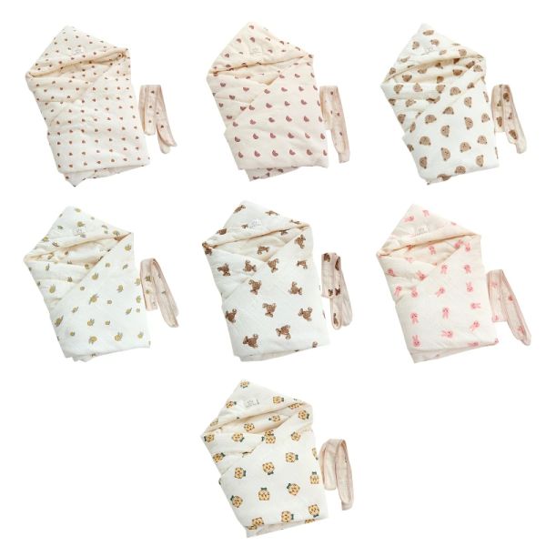 Ensemble bébé hiver swaddle couverture coton coton dessin animal imprimé sac de couchage pour bébé respirant Comfort SleepSack Liberte nouveau-née