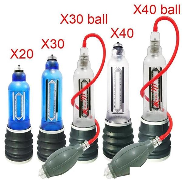 Ensembles de douche de salle de bain ensembles électriques Masrs Extender Assist x20 x30 x40 Care Masr Pump Penisispump Hugeur Water Spa Penis Agrandis