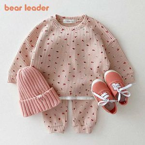 Sets Bear Leader Spring Deset Nieuwe Fashion Cute Fruit Printing Girl Casual Tops Trouser PCS Baby Girls Clothing