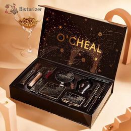 Set Beauty Set Repstick Eyeliner Lipstick Corpeau Cushion BB Cream Feed Shadow Loose Powder Mascara Makeup pour débutant