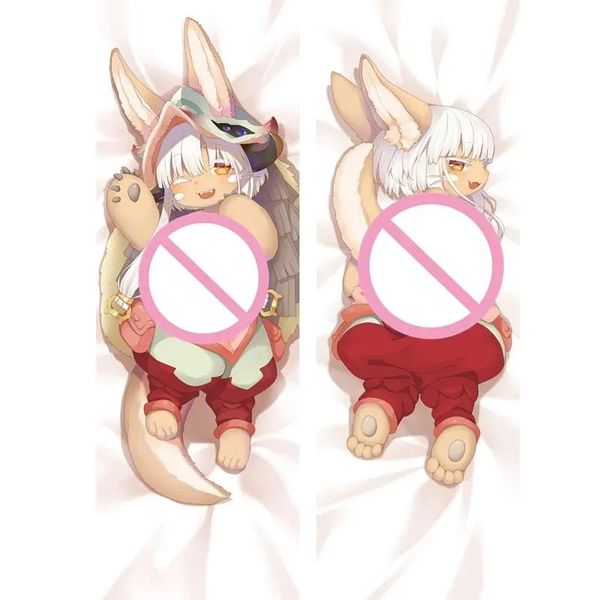 Ensembles (lit) Made in Abyss, rôles clés, fille sexy, Nanachi Dakimakura, housse d'oreiller, taie d'oreiller