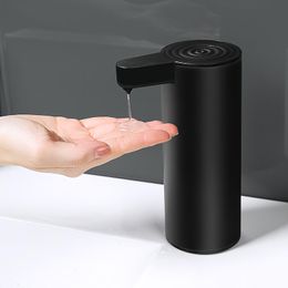 Ensembles distributeur de savon liquide sans contact à capteur noir pour cuisine lave-linge automatique lave-mains distributeur de détergent shampoing