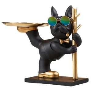 Stelt bulldog cool sculptuur met pallethars art figurines ingang ambachten Candy Sundries huishoudelijke benodigdheden voor kantoor coffeeshop