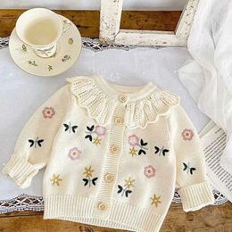 Définit les pulls de vestes d'automne printemps d'automne adaptées aux enfants pour les nourrissons NOUVELLES TRICHET CARDIGAN Vêtements d'extérieur bébé Q240508