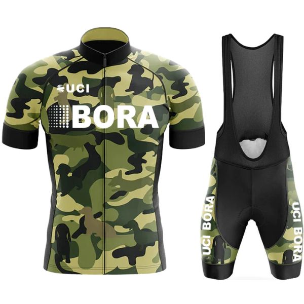 Ensembles de vélo de cyclisme 2023 Jersey hommes set cycle Cycle printemps été uci bora bib uniforme homme combinaison de vélo de vélo de route pour vélo de route short sportif