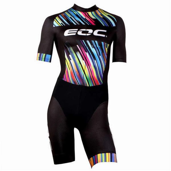 Ensembles jersey cyclistes ensembles EOC Sport en ligne Speed ​​Spekates Vêtements Pating Race Speedsuit Men's Short Sleeve Colorful Tri Suit Ciclismo SE