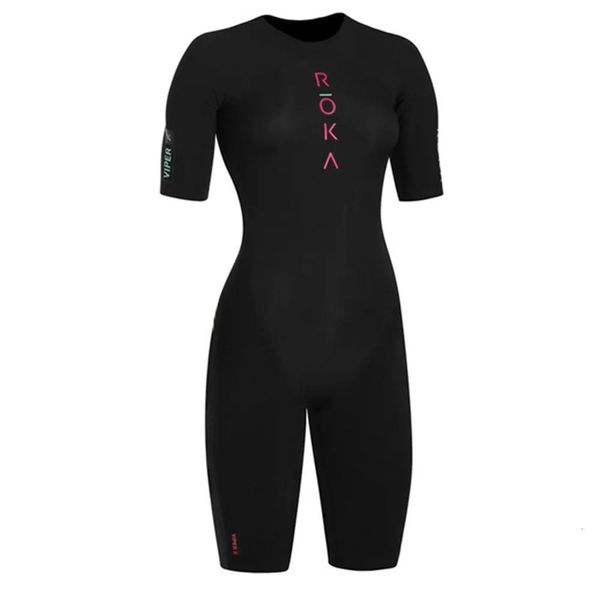 Ensembles Maillot Cyclisme Ensembles Roka Femme Manches Courtes Trisuit Triathlon Swimskin Eté Vélo de Route VTT Pro Team Combinaison Course à Pied Course de Vitesse