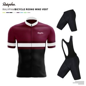 Sets Cycling Set 2022 Kledingteam Jersey Kit Raphaful Men Short Sleeve MTB kleding Bike Uniforme Ropa Ciclismo HOMBRE