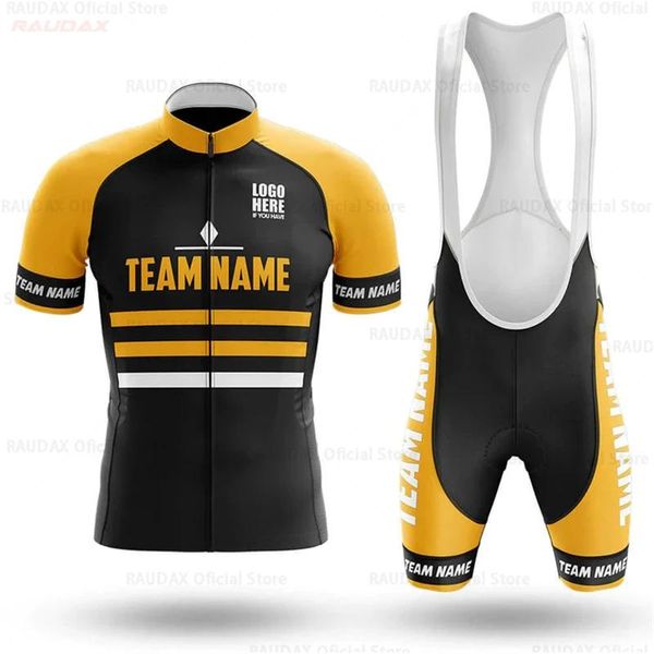 Conjuntos de equipo de ciclismo, conjunto de Jersey de ciclismo personalizado, ropa de ciclismo de manga corta transpirable para hombre, Jersey de bicicleta AntiUV de verano MTB