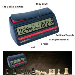 Définit l'horloge des échecs professionnels numériques compter à la minuterie sports électroniques horloge d'échec