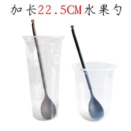 Ensembles à café jetable Spoon Spoon Plastic Spoon Cafe Café Stir Stick Bar ACCESSOIRES 100PC / LOT