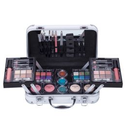 Sets Duer Lika Carry Professional 24 Color Eyeshadow Blush Makeup Set Treint Case met Pro Make Up Kit en herbruikbare aluminium doos