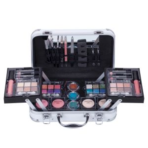 Sets Duer Lika Carry Professional 24 Color Eyeshadow Blush Makeup Set Treint Case met Pro Make Up Kit en herbruikbare aluminium doos
