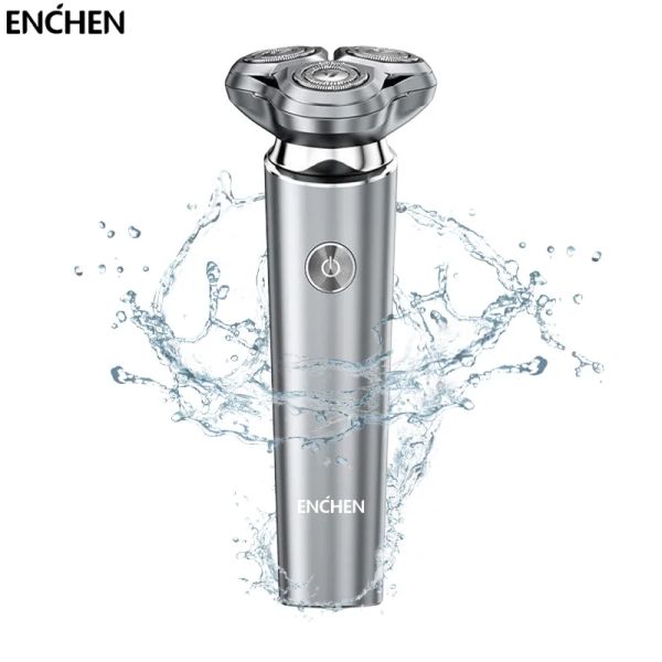 Définit Enchen x6 Electric Shaver Man Magnetic Aspiration Razor Head Rasage des hommes Hine Ipx7 Ipx7 Empilé Wet Dry Dual Utilisation