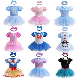 Sets Fancy Baby Girl Clothing Christmas Un año Fiesta de cumpleaños de un año Princesa Baby Jumpsuits 0 12 meses Recién nacido Vestido corporal